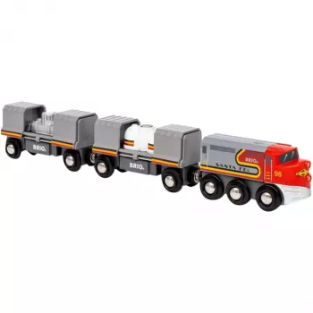 Vláčik BRIO World Santa Fe Train Trains of the World viacfarebný