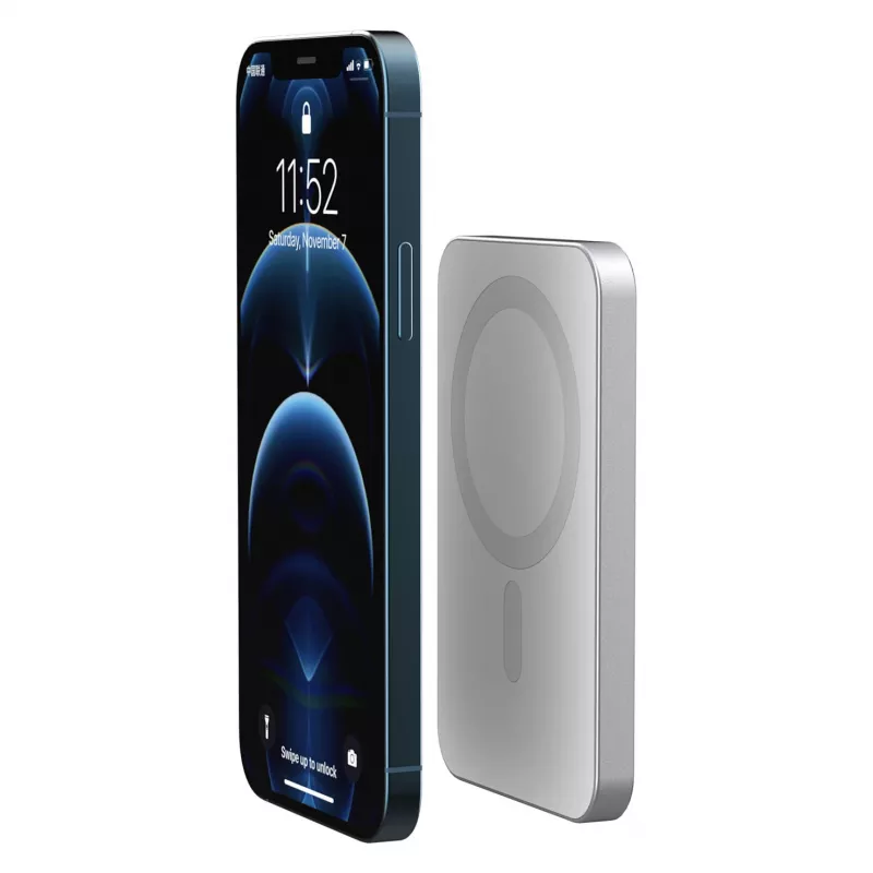 RealPower Powerbank PB-5000 MAG strieborná 5 000 mAh