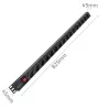 Qoltec hliníkový PDU pre RACK | 16A | 16 x Schuko | vertikálny | 1,8 m