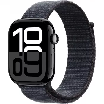 Apple Watch S10 diamantovo čierny hliník Sport Loop atramentová GPS + Cellular 46mm MWY53QF/A 2024