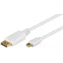 Wentronic Goobay DisplayPort na mini DisplayPort adaptérový kábel 1.2, biela, 2 m - Mini DisplayPort konektor samec > DisplayPort konektor samec (52859)
