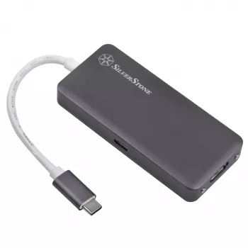 SilverStone SST-EP14C - USB 3.1 Type-C Gen1 na HDMI, 3x USB 3.1 Gen 1 Type-A, 1x USB 3.1 Gen 1 Type-C (PD 2.0 nabíjanie) (SST-EP14C)
