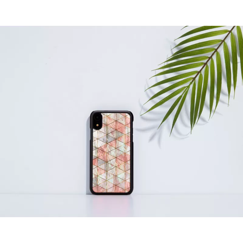 Puzdro na telefón iKins pre iPhone XR — diamantový vzor, čierna
