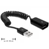 USB kábel DeLOCK 83163 0,6 m USB 2.0 A na A čierny