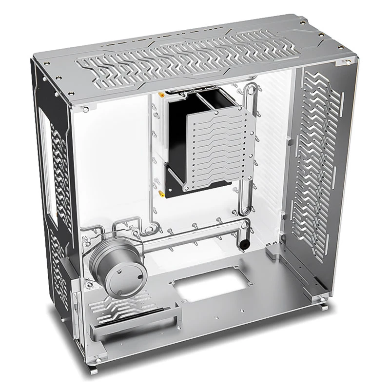 Singularity Computers Wraith PC skriňa ITX/DTX, Strieborná