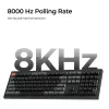 Mechanická klávesnica Keychron V6 Ultra 8K – Full-Size 100% QWERTY, Bluetooth, RGB, čierna