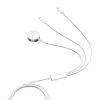 Magnetický nabíjací kábel Joyroom S-IW008 Lightning USB-C 5V 1,2m biely kábel