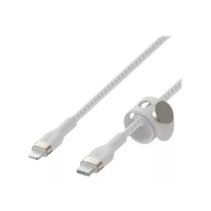 Belkin BOOST CHARGE - Lightning kábel - 24 pin USB-C samec na Lightning samec - 1 m - biely - pre Apple iPad/iPhone/iPod (Lightning)