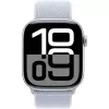APPLE Watch Series 10 GPS 46 mm strieborné hliníkové puzdro s Blue Cloud Sport Loop