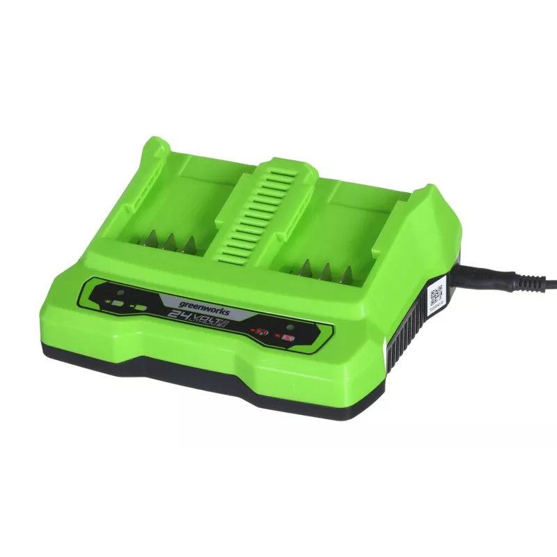 Nabíjačka GreenWorks G24X2UC2 dual-slot 24V Li-Ion, 4A, 2-článková, rýchlonabíjanie