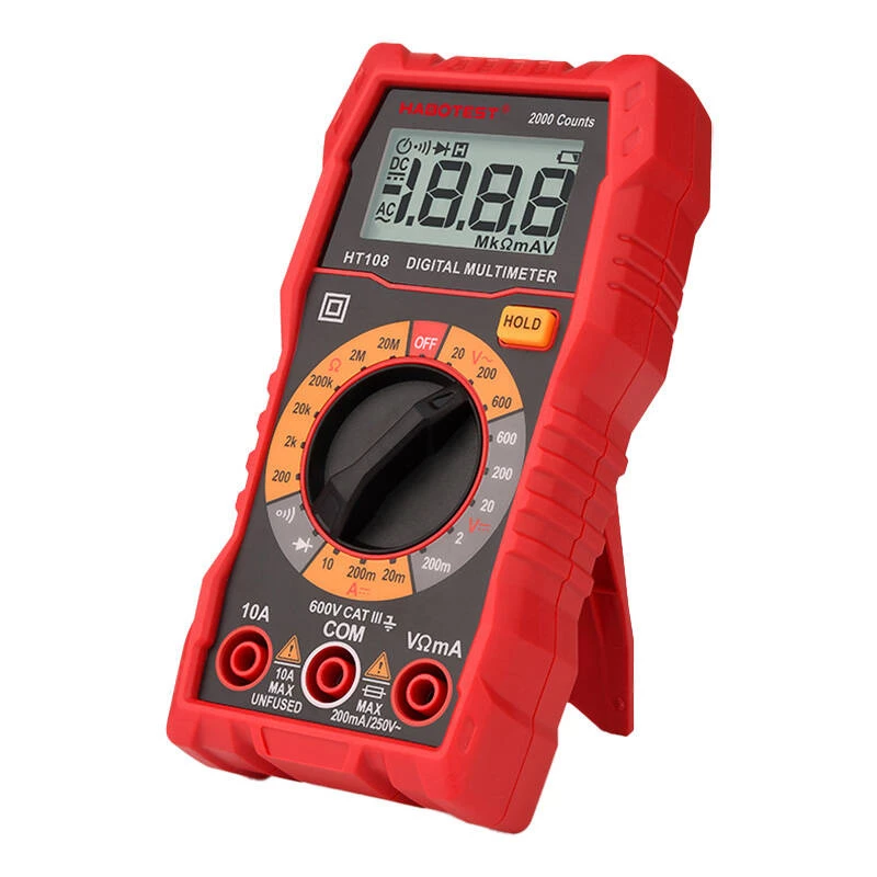 Multimeter Habotest HT108L – DC do 600 V, AC do 600 V, rozsah 10 A
