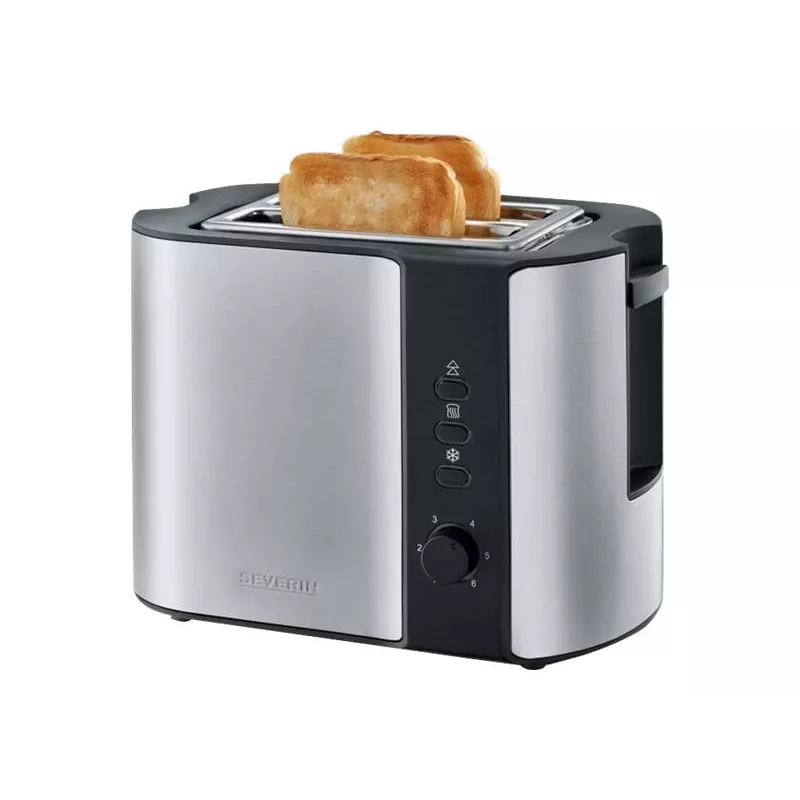 Severin 2589 2 plátky 800 W čierny, nehrdzavejúca oceľ