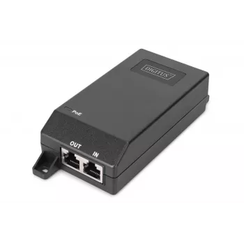 Digitus Gigabit Ethernet PoE+ injektor 802.3at 30 W čierna