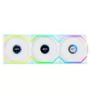 Lian Li UNI FAN SL Wireless 120 ARGB PWM ventilátor do skrinky, 120 mm, 3-balenie vrátane ovládača, biely