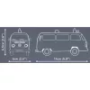 Modelová stavebnica Cobi Volkswagen T2b sanitka 1:35 sivá