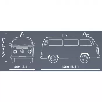 Modelová stavebnica Cobi Volkswagen T2b sanitka 1:35 sivá