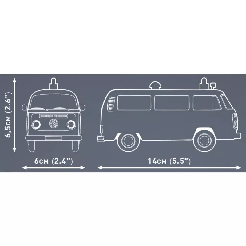 Modelová stavebnica Cobi Volkswagen T2b sanitka 1:35 sivá
