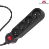 MCE182 elektrický predlžovací kábel pás predlžovacia zásuvka 4 zásuvky (5 M) - Maclean