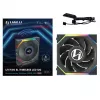 Lian Li UNI FAN SL Wireless LCD 120 12RSLLCD1W1B Reverse Blade ventilátor skrine, 120 mm, ARGB, PWM, čierny