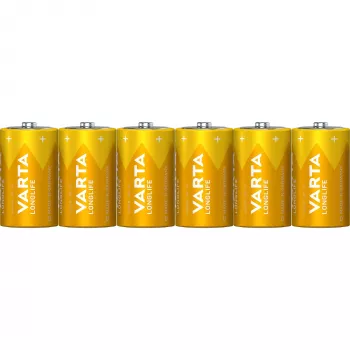 Jednorazová batéria Varta Longlife Extra D 6x