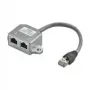 Wentronic Goobay káblový rozbočovač (Y adaptér) - zapojenie CAT 5 Ethernet + ISDN, tienený (68909)