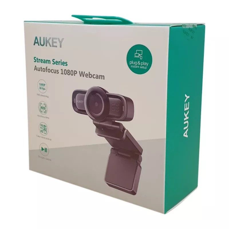 Webkamera AUKEY PC-LM3 2 MP 1920 x 1080 pixelov USB 2.0 čierna