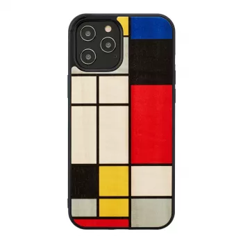 Puzdro na telefón od man and wood pre iPhone 12 Pro Max — čierny vzhľad dreva, ochranný kryt