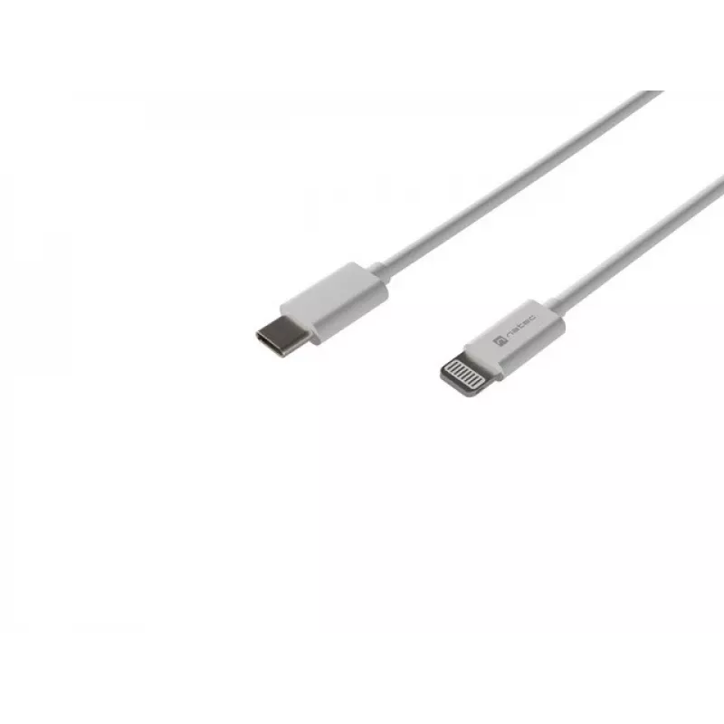 Kábel USB Natec USB-C Lightning 1 m biely (NKA-2150)