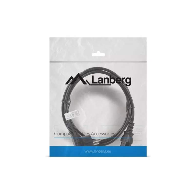 Lanberg CA-C13C-10CC-0018-BK napájací kábel čierny 1,8 m C13 konektor samica CEE7/7 (CA-C13C-10CC-0018-BK)