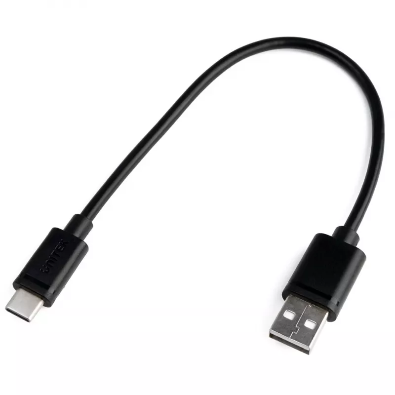 UNITEK USB KÁBEL USB-A — USB-C 25CM, Y-C480BK