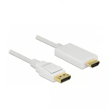 Video kábel adaptér DeLOCK 83817 1 m DisplayPort HDMI biely