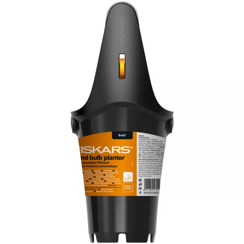Fiskars Solid sadzač cibuľovín, 24 cm, čierna/oranžová (1057079)
