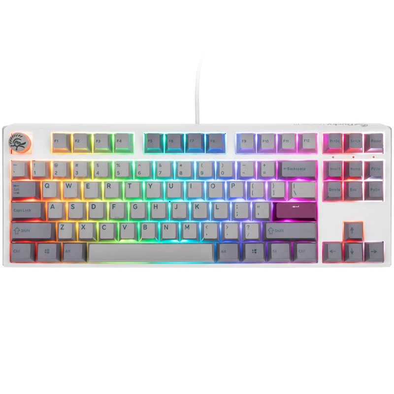 Ducky One 3 TKL klávesnica Gaming USB US English strieborná