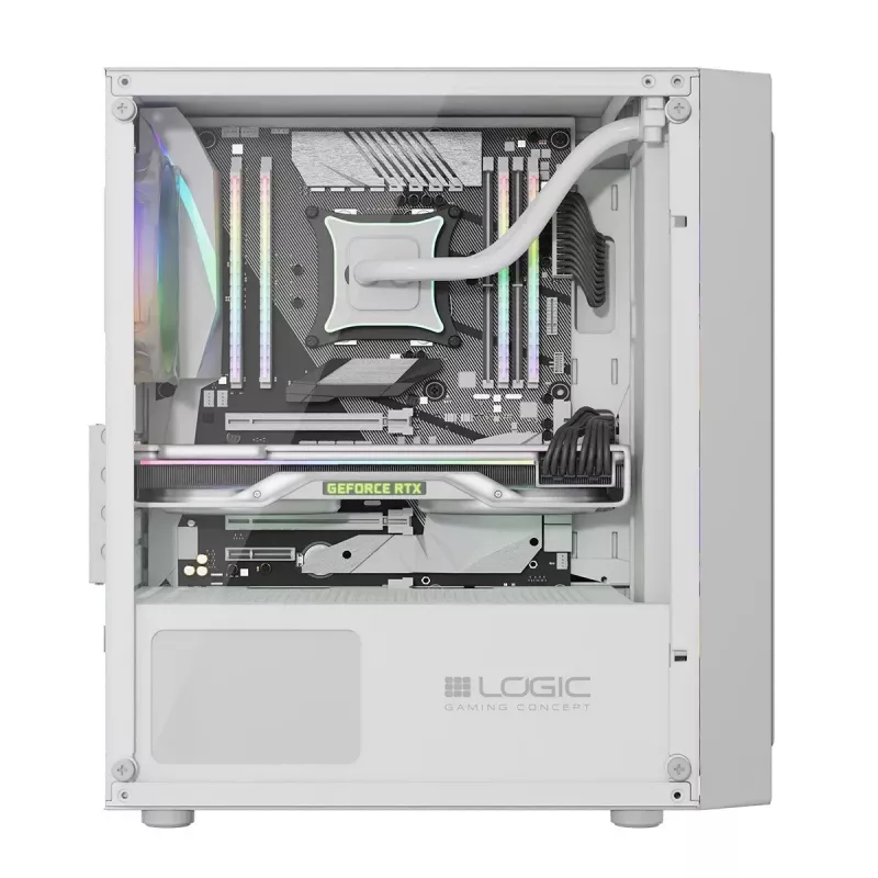 LOGIC ATOS ARGB Mini USB 3.0 skriňa biela