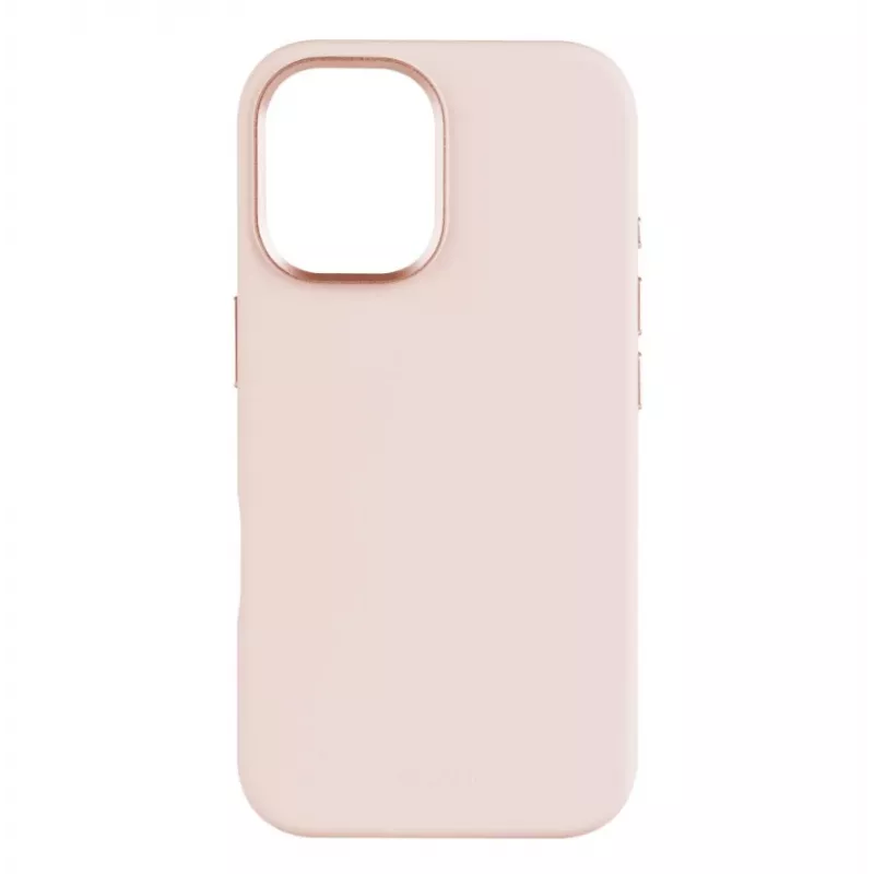 Zadný kryt FIXED pre Apple iPhone 16 Liquid Silicone ružový s MagFlow tenké ochranné puzdro