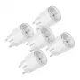 Sada inteligentných zásuviek Shelly Plug S MTR Gen3 — 5 ks, 12A, biela