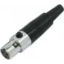 Mini-XLR adaptér Omnitronic 30200125 — Mini-XLR na XLR adaptér, inline konektor samica