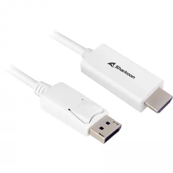 DisplayPort 1.2 adaptérový kábel Sharkoon 4K, dĺžka 1 m