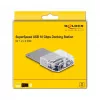DeLOCK USB Type-C dokovacia stanica pre 1 x U.2 SSD čierna