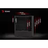 PC skriňa SAVIO Noctis Flow RGB — Cube, ATX/Mini-ITX, 3x 120 mm predné ventilátory, bočné okno z tvrdeného skla, max. GPU 35 cm