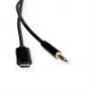 ROLINE adaptér USB-C na jack konektor - USB-C samec obojstranný na stereo mini jack konektor samec
