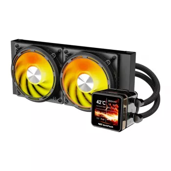 Vodné chladenie CPU Darkflash DE240 (čierne) — 240-mm radiátor, AIO kvapalinový chladič