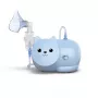 Mesh rozprašovač Omron Nami Cat NE-C303K-KDE — stolný inhalátor, 0,35 ml/min, pre deti a dospelých, modrý, B235 × T148 × H157 mm