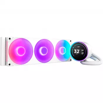 All-in-One kvapalinový chladič NZXT Kraken Elite 360 RGB 12 cm biela
