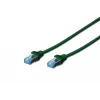 Sieťový kábel Digitus CAT 5e SF/UTP 1m zelený RJ-45