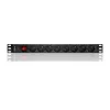 Qoltec 53996 predlžovacia zásuvka pre RACK 19 | 1U | 16A | PDU | 8xFRANZÚZSKA | 2m