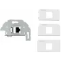 Kindermann 7456000526 RJ-45 sivá - biela zásuvka (7456000526)