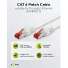 Sieťový kábel Goobay CAT 6 patch kábel S/FTP RJ-45 Cat6 1 m biely