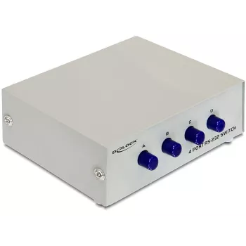 DeLOCK 87589 4-portový RS-232 manuálny sériový prepínač
