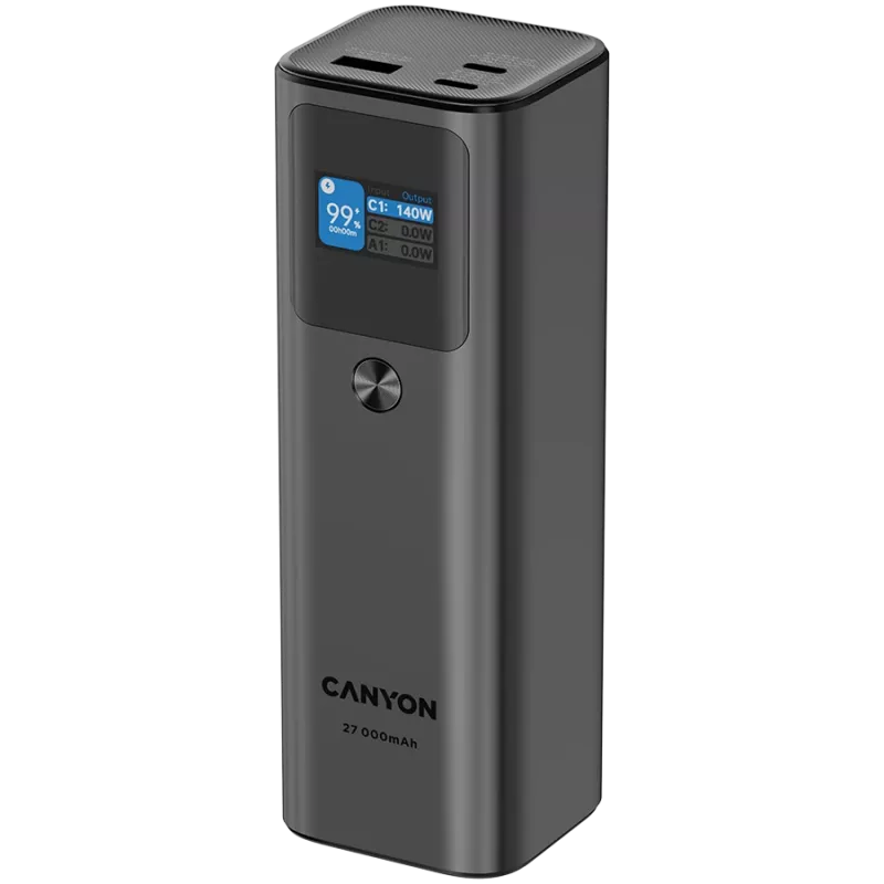 Canyon PB-2010 - powerbank - Li-Pol - 27 000 mAh - digitálny displej - 2xUSB-C + 1xUSB-A - Power